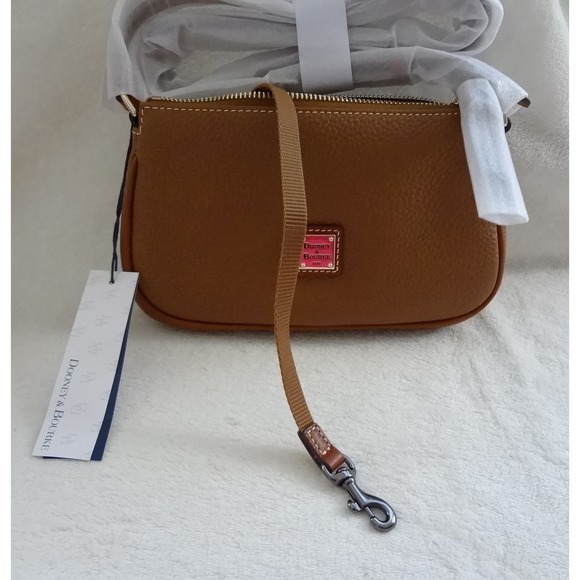 Dooney & Bourke Lexington Pebble Leather Crossbody Bag Purse Caramel Brown NWT - Picture 5 of 8